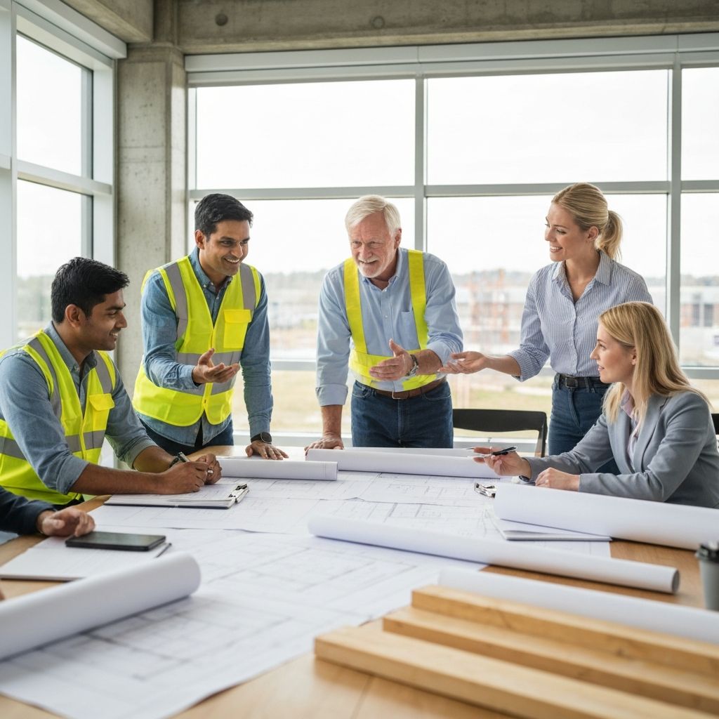 xPM construction project management team collaborating in a meeting