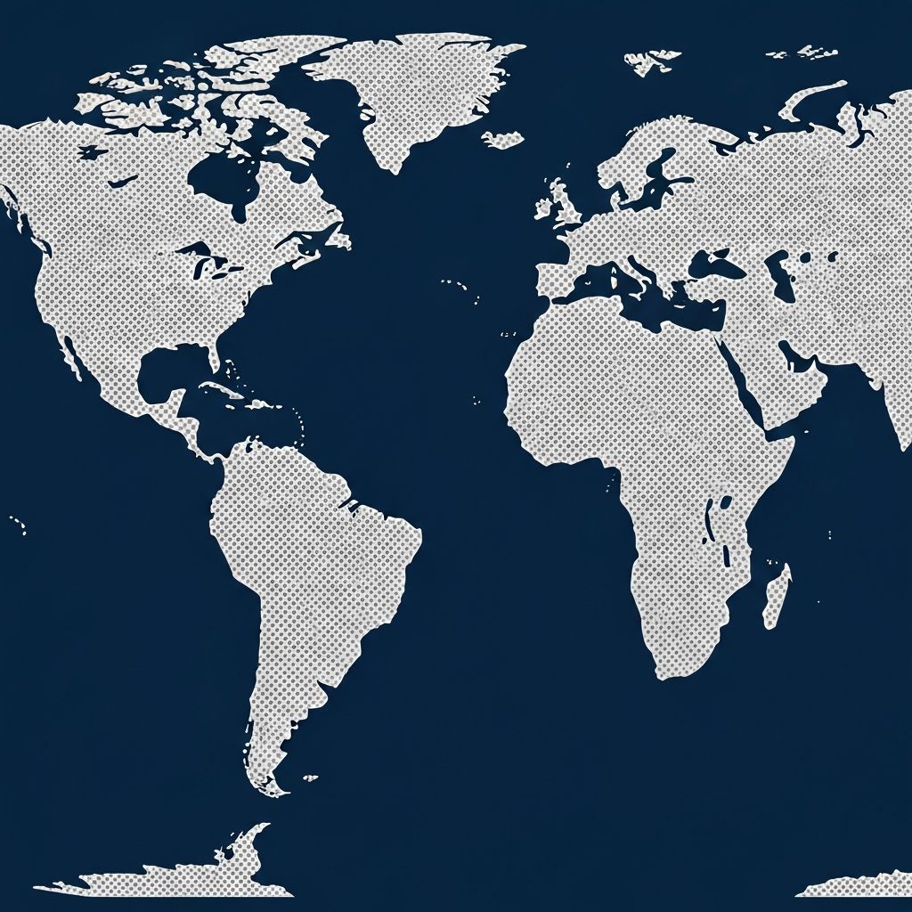 World map showing xPM global project reach